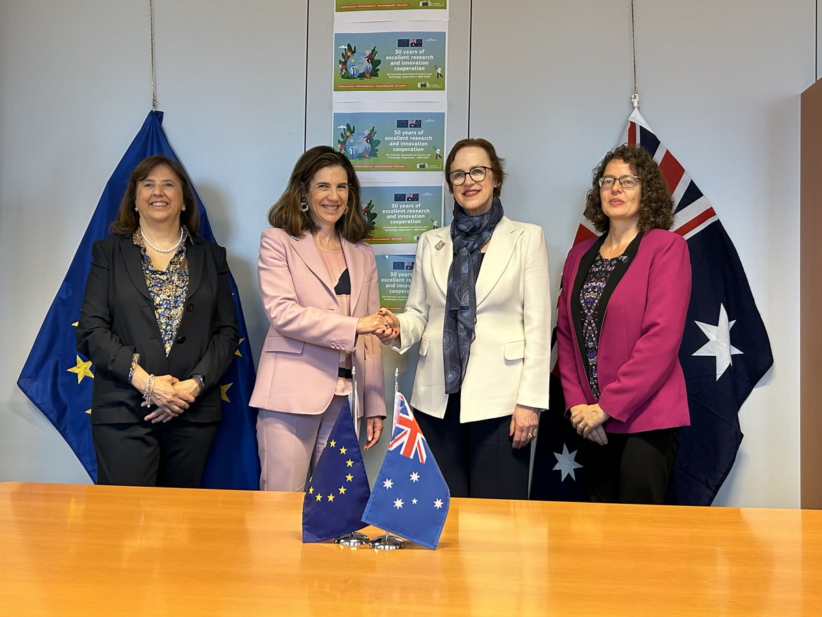 The EU is Australia’s top scientific collaborator. This year we celebrate 30 years of scientific cooperation on #science #research and #technology. The @EU_Commission hosted bilateral talks in Brussels as part of ongoing #InternationalCollaboration: bit.ly/4aAarm7