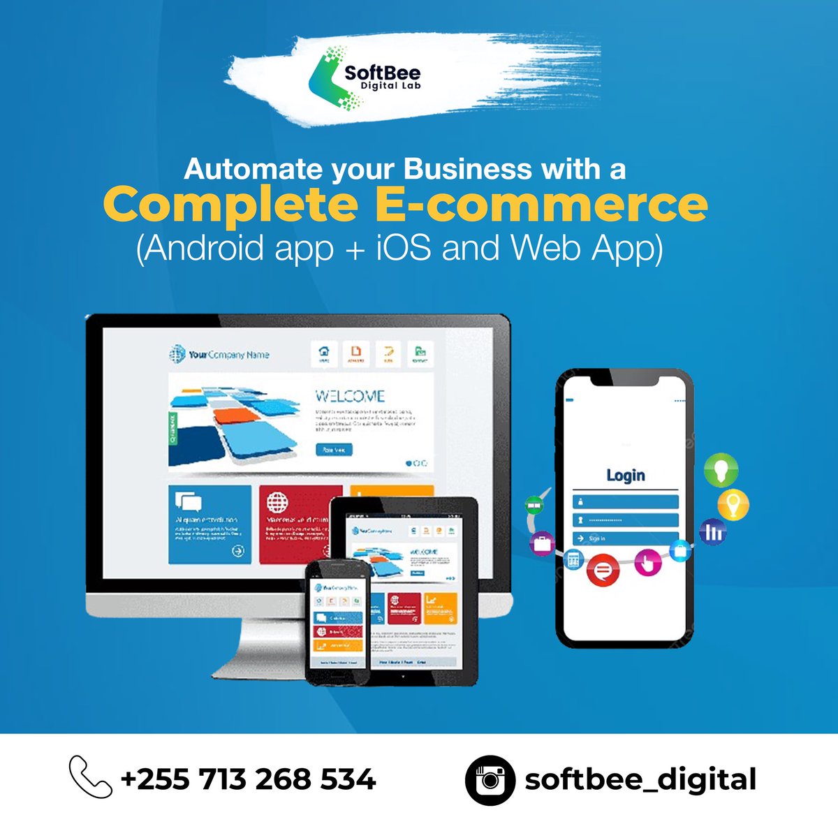 Automate your business with a Complete E-commerce solution (Web and Mobile App).

Book yours today ☎️ 0713268534/0766005441

#softbeedigital #mobileapps #webapps