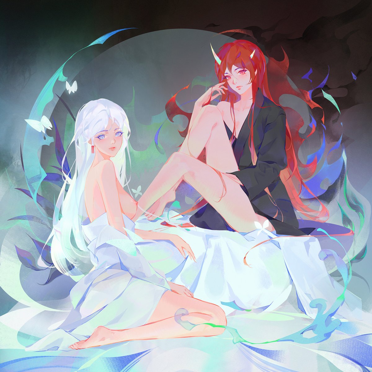 ⚪️"Not Angel, Not Demon" 🔴

1/1 NFT
Vickrey auction 
0.161 E

listed on <a href="/sealed_art/">Sealed</a> 
I really appreciate all the likes and retweets! 🙏🥰
(link below ⏬)