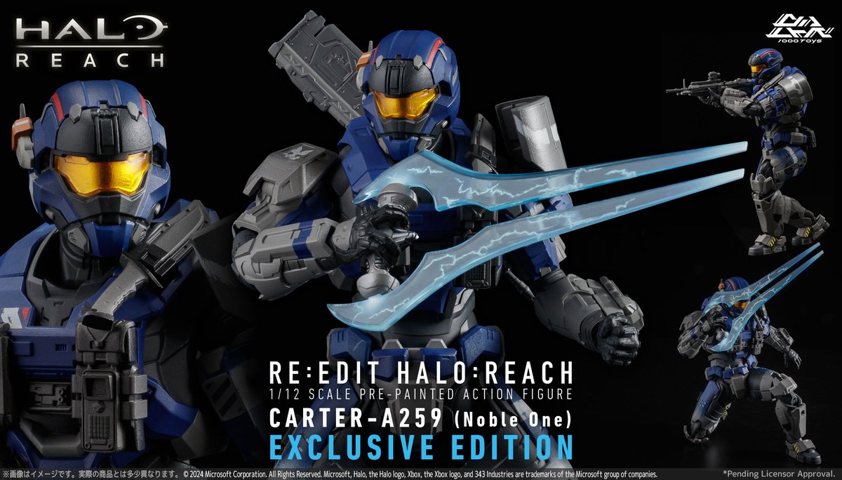 RE:EDIT HALO: REACH 1/12 SCALE CARTER-A259 (Noble One) EXCLUSIVE EDITION Preorders open until 5/21/2024! ▼ASIA, OCEANIA...etc▼ ・D4Toys d4toys.com/index.php?rout… ＠HALO ＠HALOGEAR #HALOREACH #HALO #1000toys