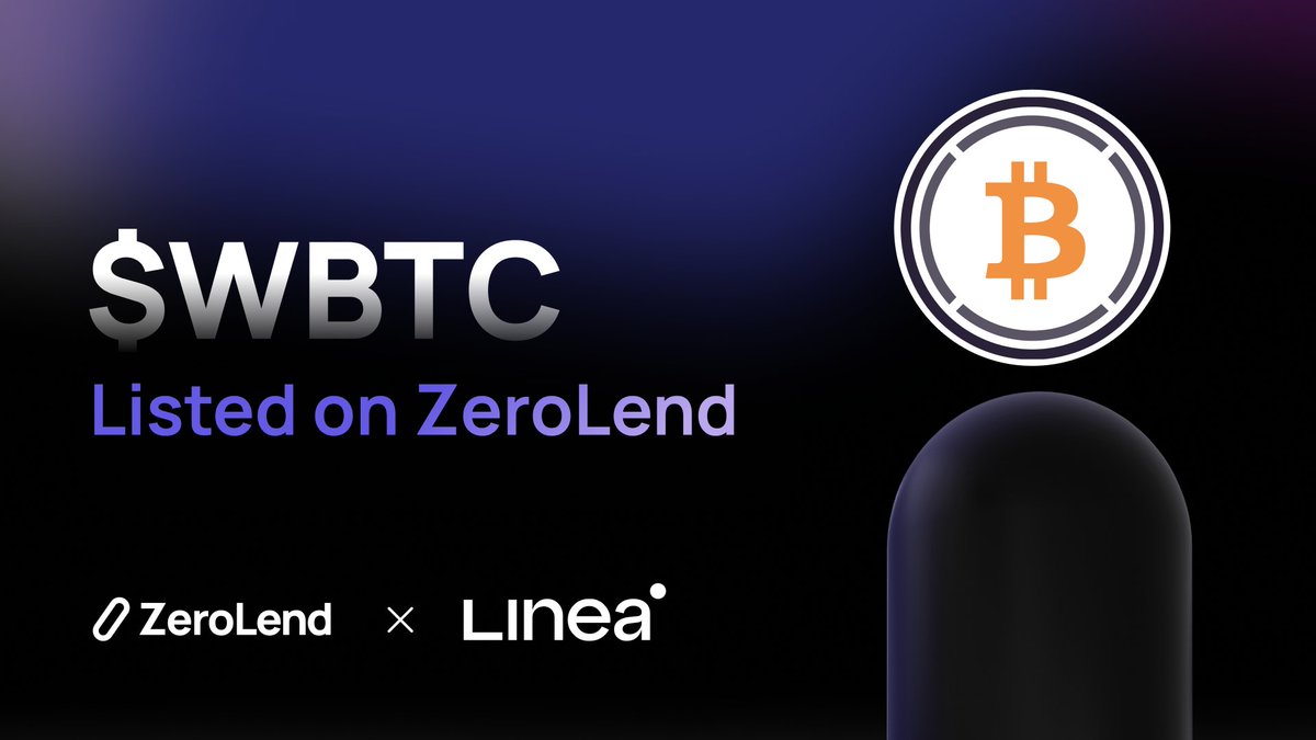 $WBTC is integated on $ZERO's @LineaBuild Market. Linea users can now borrow assets against Bitcoin. Thanks to @chainlink for providing reliable oracle feeds. app.zerolend.xyz/reserve-overvi…