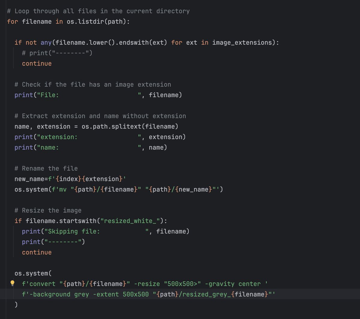 airon_tark's tweet image. AI routine: Preparing images for model training. Using Python and the &quot;magick&quot; package for Mac 👍 #ai #modeltraining #python #terminal #imagerecognition #sneakerx #airon #tark