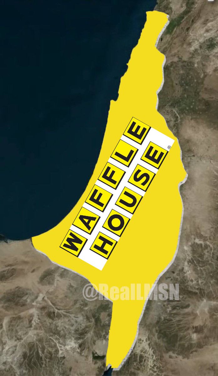 We have the one state solution everyone will love Israel and Palestine will become Waffle House. Iran will have to submit to the House or face the employees..