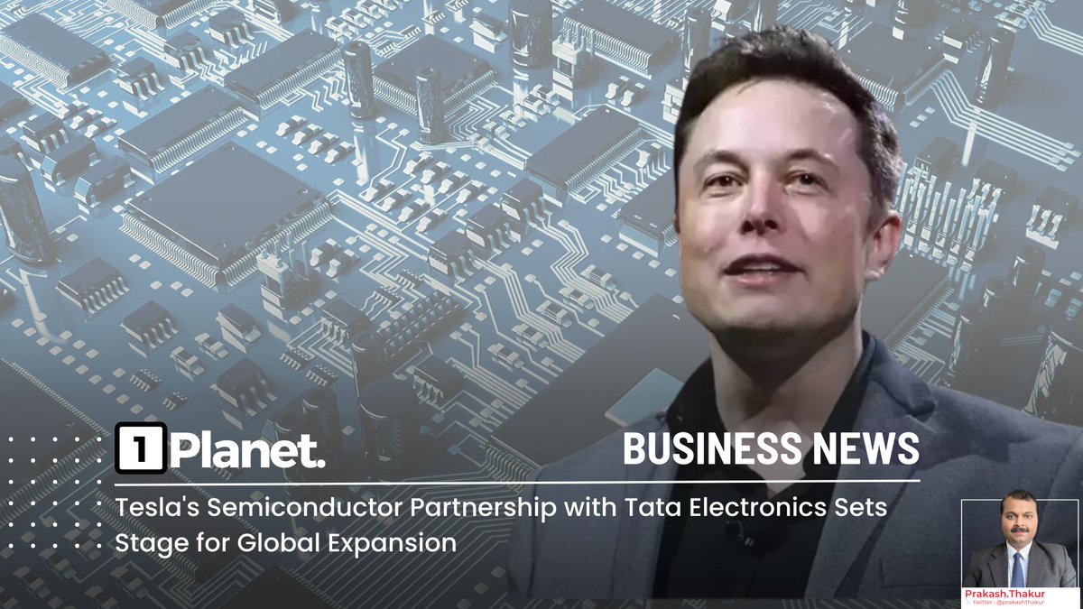 Tesla's Semiconductor Partnership with Tata Electronics Sets Stage for Global Expansion #Tesla #TataElectronics #SemiconductorDeal #GlobalExpansion #ElectricVehicles linkedin.com/pulse/teslas-s…