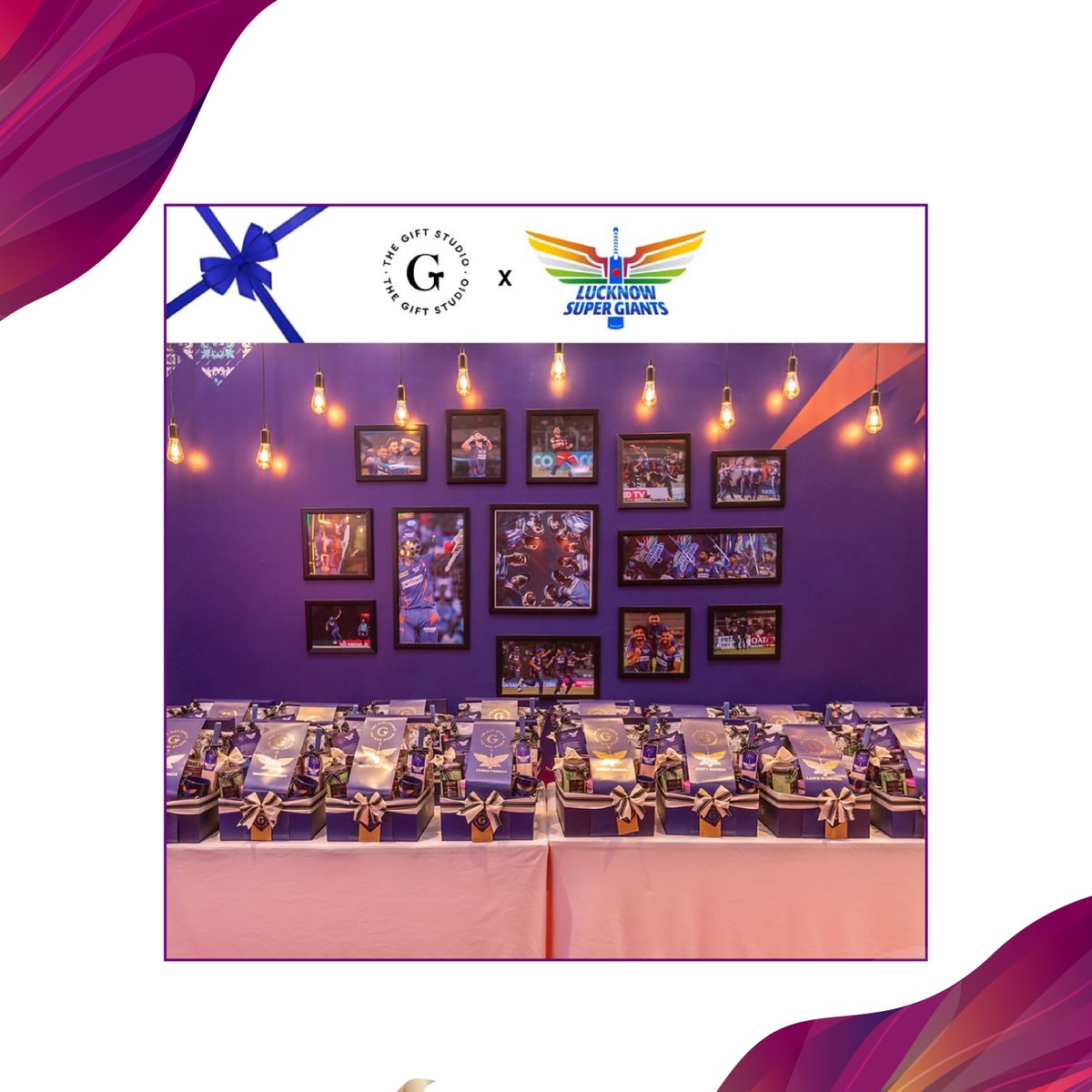 A gesture of appreciation and support towards an explosive lineup of cricketing talent for keeping us entertained and on the edge of our seats by The Gift Studio for @LucknowIPL #RPSGGroup #LucknowSuperGiants #LSG #IPL2024 #TheGiftStudio #PremiumGifting #PersonalisedGifting