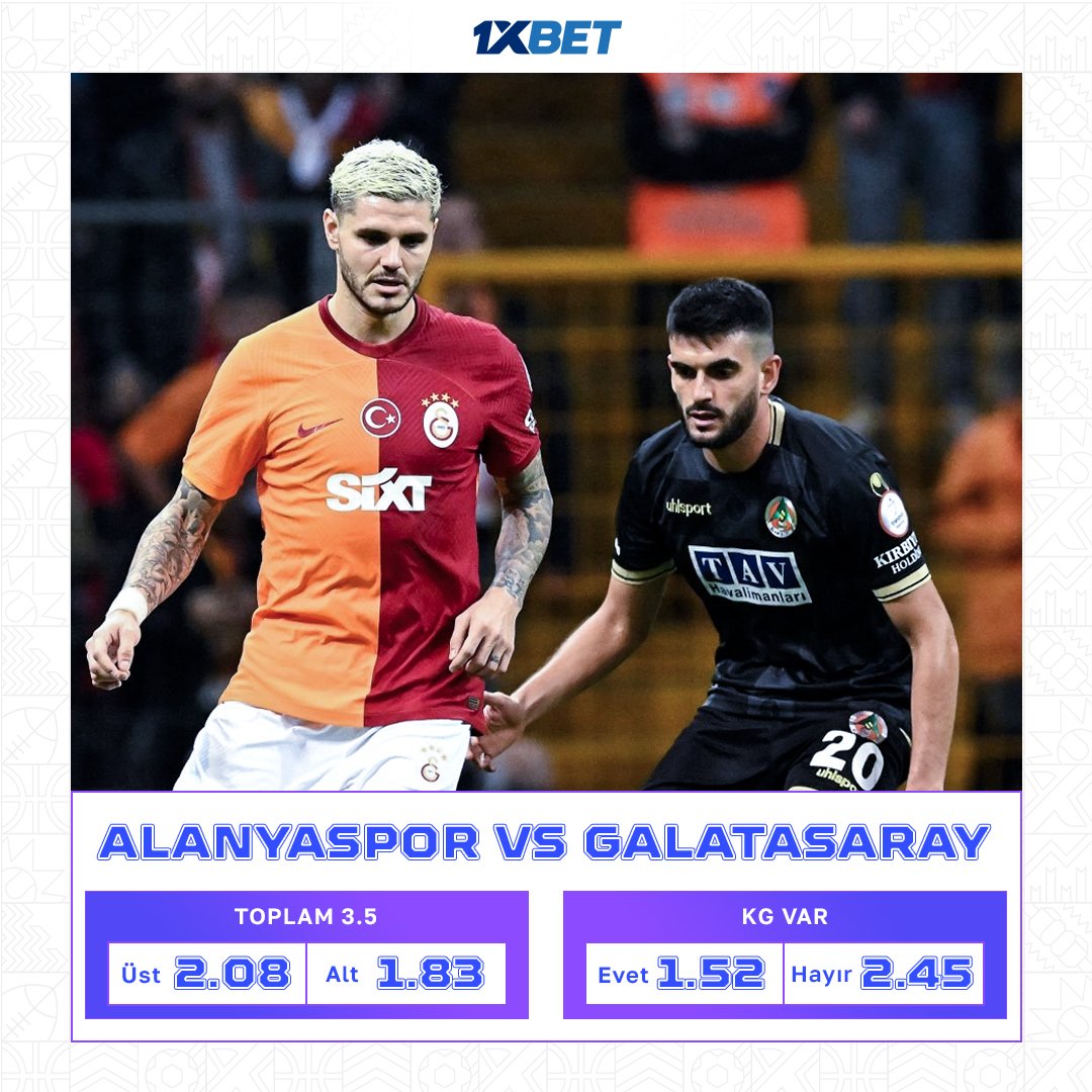 💛❤️ Galatasaray deplasmanda Alanyaspor ile oynuyor ⚔️ 🦁 Aslanların tek ihtiyacı galibiyet 💪 Süper Lig şampiyonluk yarışı tüm hızıyla devam ediyor 🔥 📲 Bahis yap 👉 tapxlink.com/turkey_superli… #ALNvGS | #TrendyolSüperLig