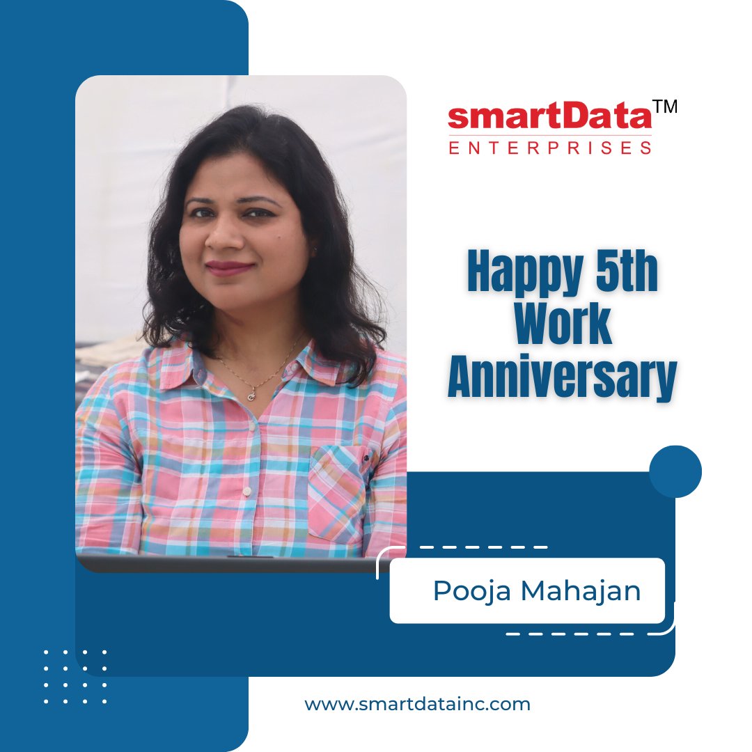 Happy 5th work anniversary #smarTian 🎊 Thank you for your dedication and commitment to our shared success. #greatplacetowork #workanniversary