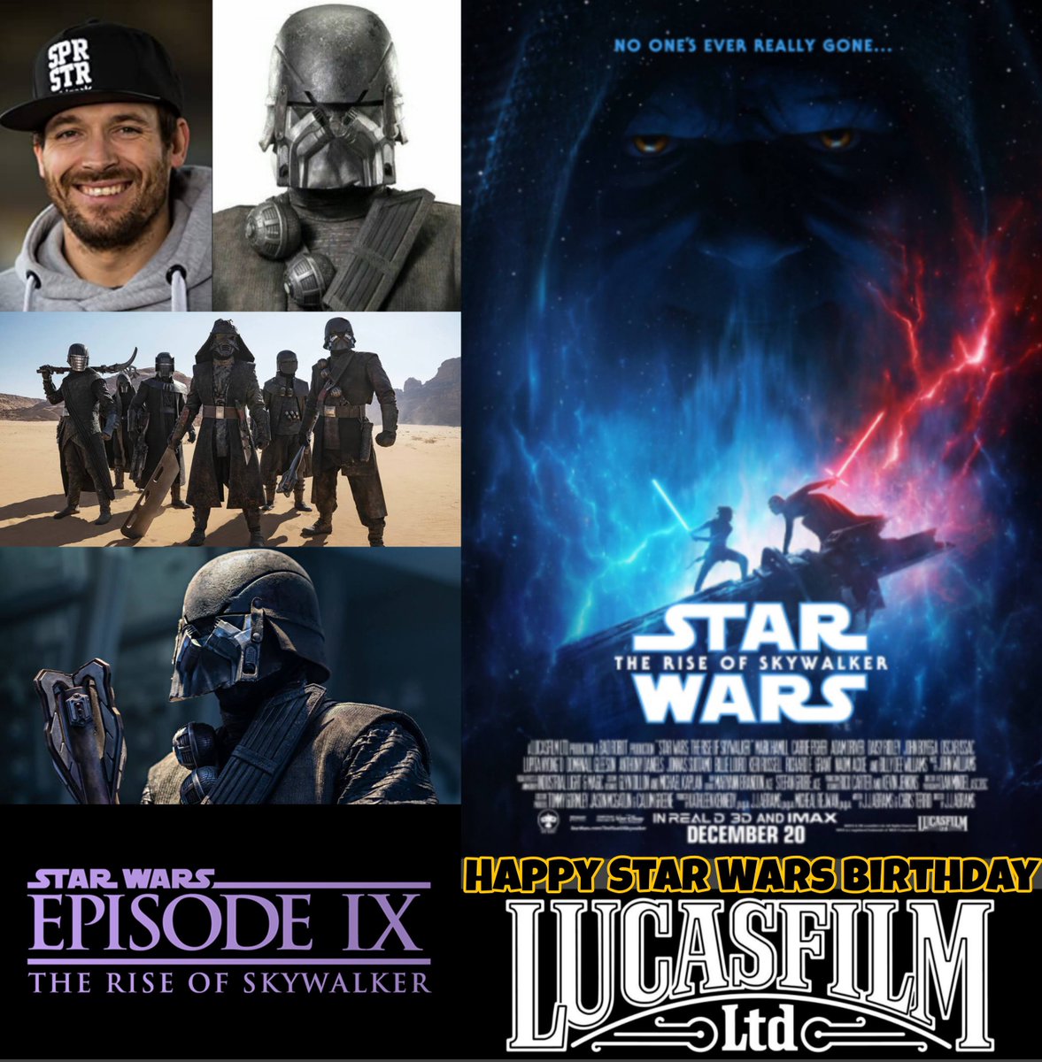 Happy Birthday to @AshBeckStuntsUK, he played Knight Of Ren Ushar in #StarWars #EpisodeIX #TheRiseOfSkywalker & stunt performer on Disney+ series #Andor. Follow him also on Instagram instagram.com/ashleybeckoffi…. May he have a good one.