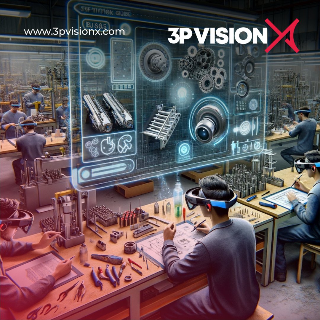 Crafting the future with precision and vision! 👓At #3PVISIONX, AR technology brings complex engineering to life, turning blueprints into interactive experiences. Innovation is at our fingertips literally #AugmentedReality #EngineeringExcellence #TechInnovation #IndustryEvolution