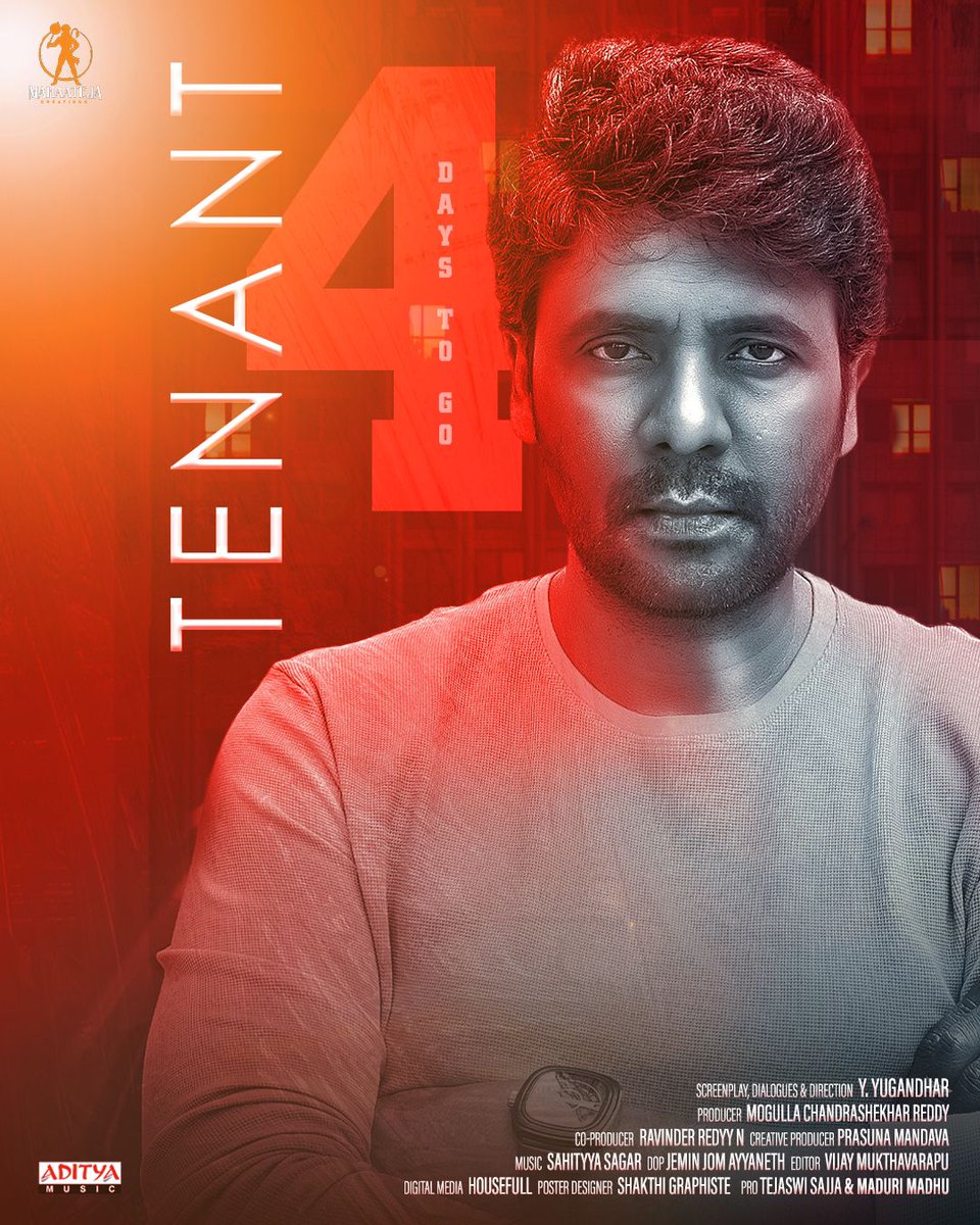 vamsikaka's tweet photo. 4 Days to go… 

In Cinemas #TENANTOnApril19th 

#TENAT Release Trailer ICYMI - https://t.co/zWuGJX1oJO https://t.co/xqfaz4Wjjb