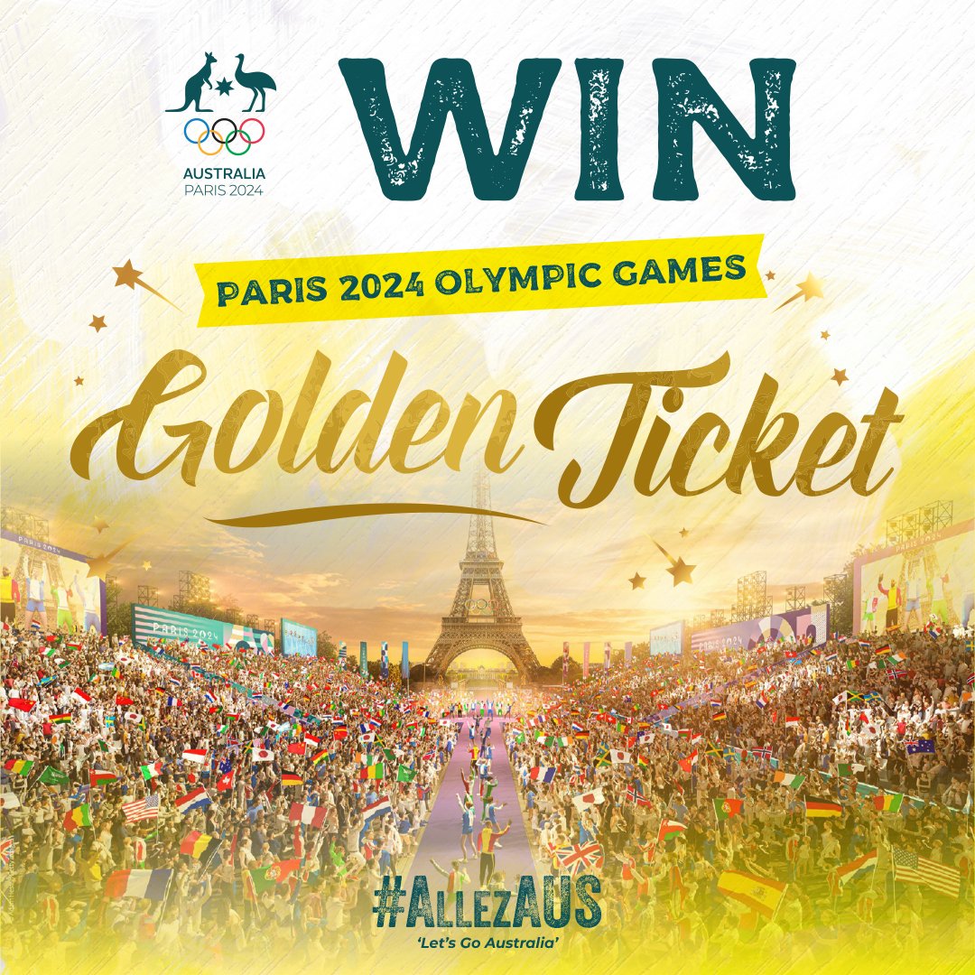 Don't miss your chance to win a GOLDEN TICKET to #Paris2024!! 🗳️ Entries close 19th of April 2024 ⬇️ #AllezAUS