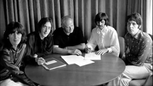 #TheBeatles signing contracts in 1968