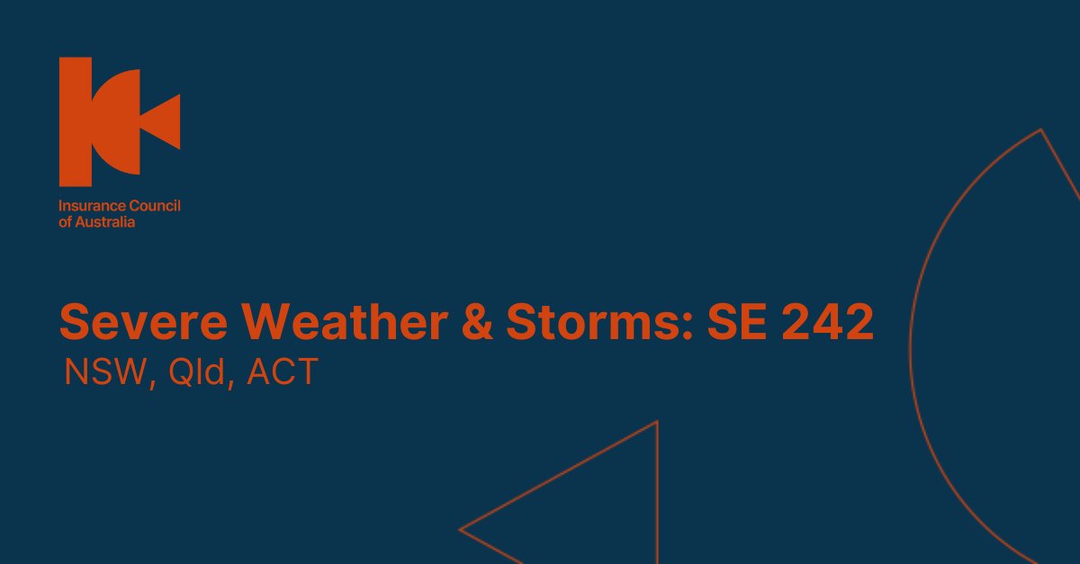 #Data from today shows #insurers have received 13,679 #insurance #claims related to the recent severe weather & storms across NSW, Qld & ACT.