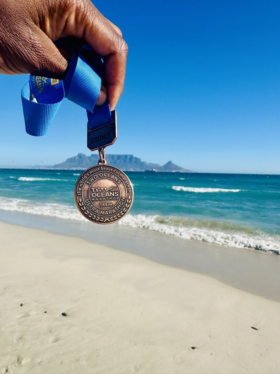 Mark me present for #MedalMonday 🏅🏅
#TTOM2024 
#ConquerTheCurrent 
#TeamVitality 
#TwoOceansMarathon