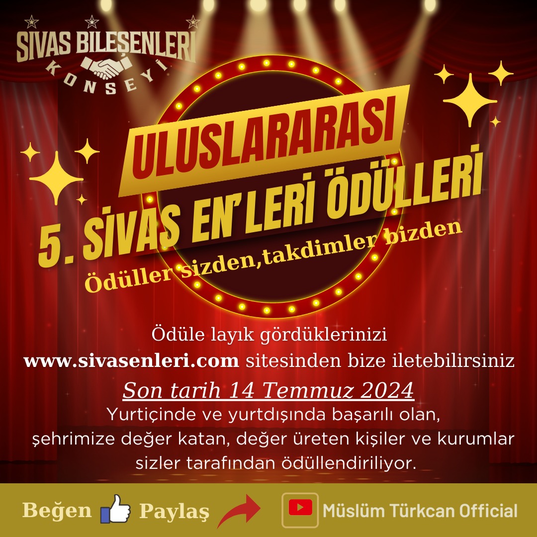 Şehrimize prestij, hemşehrilerimize vefa.
İlk kez değil 5. defa.

#sivas #sivasenleri #sivasbilesenleri  #keşfet #öneçıkar #sivasmerkez #akıncılar #altınyayla #divriği #doğanşar #gemerek #gölova #gürün #hafik #imranlı #kangal #koyulhisar #suşehri #şarkışla #ulaş #yıldızeli #zara