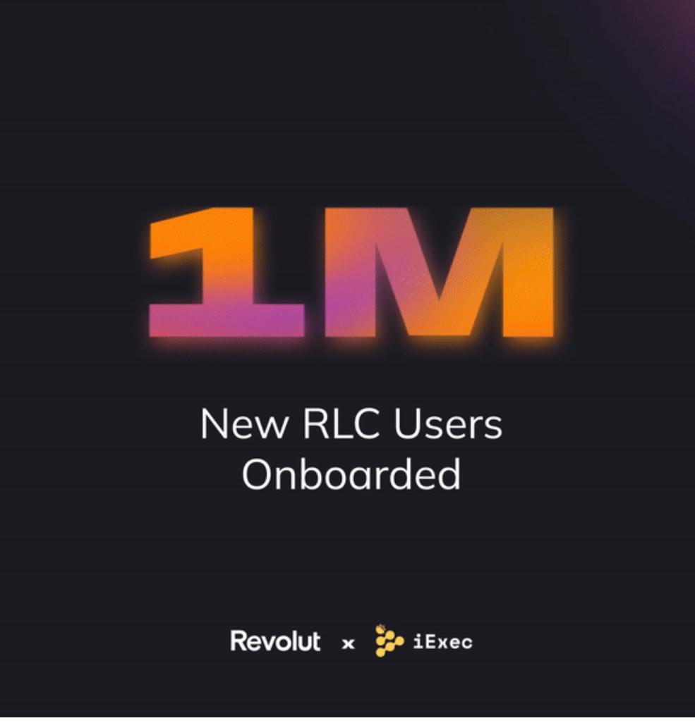 Not easy to get 1M users learning about the power of the @iEX_ec technology and the #100xgem potential for $RLC but is done 🎉🚀👩‍🎤