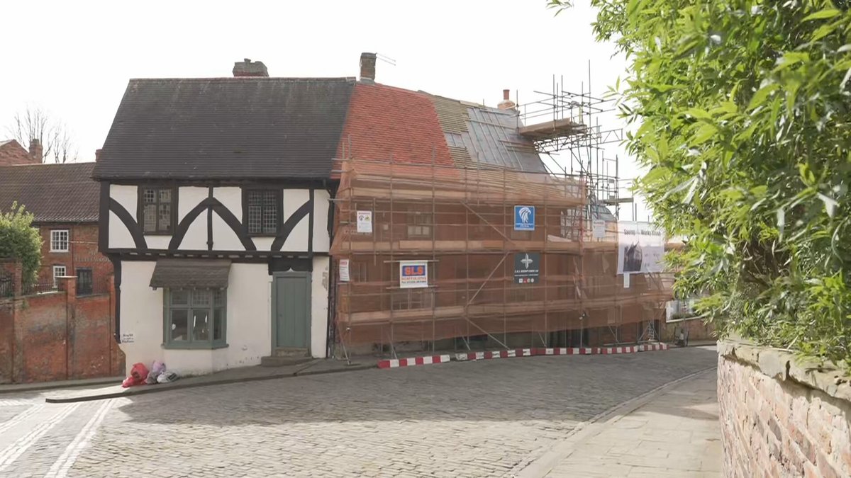 The Lincolnshire Heritage charity is appealing for financial help from the public to restore historic buildings in Lincoln's Cathedral quarter, known as the Wonky House. The discovery of deathwatch beetle infestation has meant their restoration is going to need another £60,000