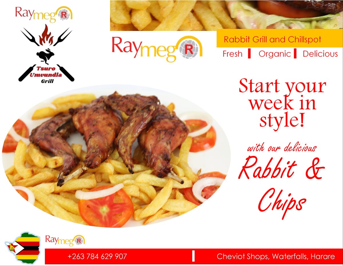 Start your week with a bang! Try our rabbit and chips and get in the groove. Visit Raymeg Rabbit Grill and Chillspot for the best rabbit meat dishes in town 😋. #raymegrabbit #simplydelicious #healthyeating #healthymeat