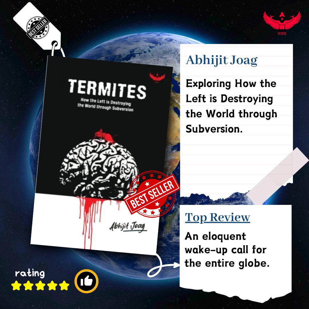 'Termites' by Abhijit Joag is a thought-provoking expose of the hidden agenda of leftist movements, unveiling their destructive impact on society.✂️ From the perversion of social justice ideals to the subversion of cultural institutions, the book delves deep into the sinister