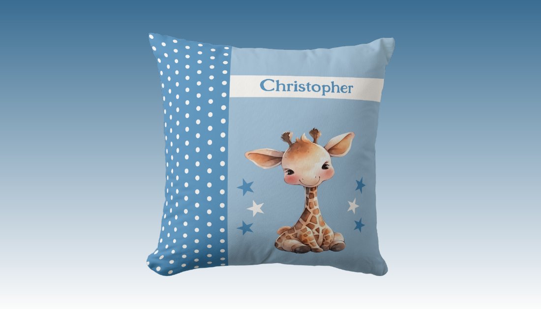 zazzle.com/collections/ki… #giraffe #throwpillow #SmallBiz