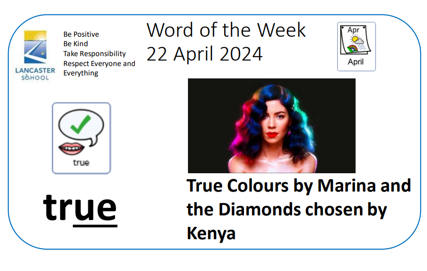 Good Morning. We hope you had a good Easter holiday - here is our song of the week chosen by Kenya. Today staff from all 4 schools in the trust are visiting the other schools and taking part in workshops. We look forward to welcoming students tomorrow.