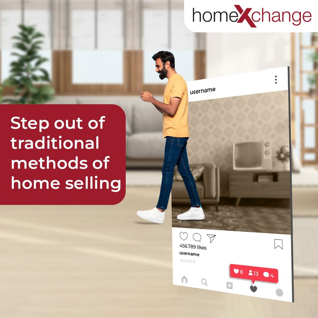 Why be stuck in the never-ending circle of traditional methods when you can upgrade to your dream new-home in one go? We offer a unified new-home upgrade process which is instant, seamless & effortless. 
Visit homexchange.in 
.
.
.
.
#homexchange #sellhome #buyhome