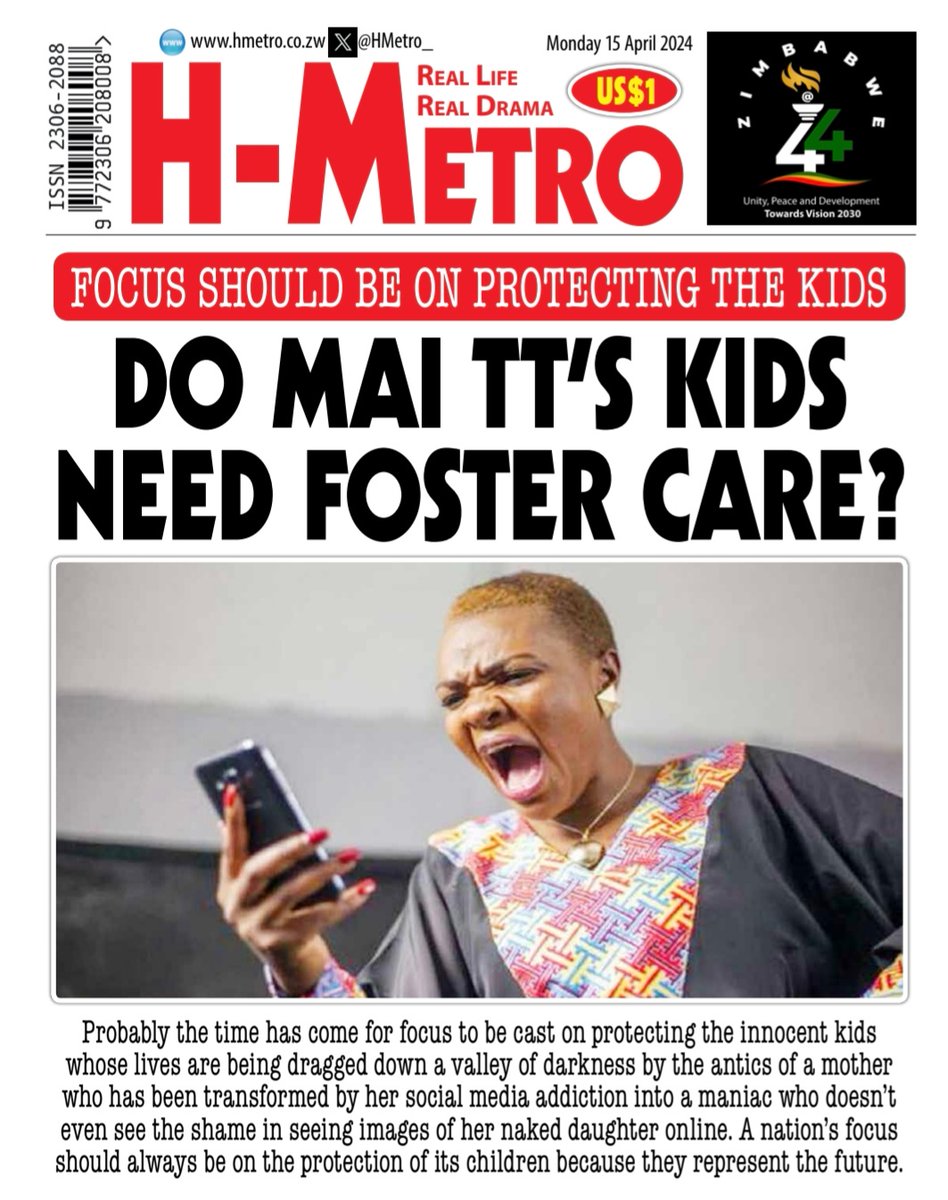 #Frontpage DO MAI TT'S KIDS NOW NEED FOSTER CARE PROTECTION? hmetro.co.zw/do-mai-tts-kid… #HMetro