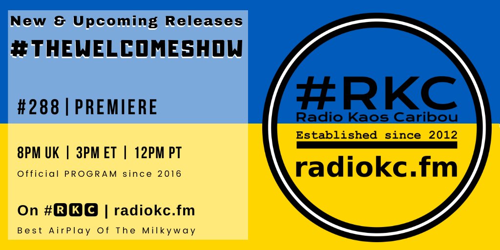 TODAY 🕗8PM UK⚪3PM ET⚪12PM PT #TheWelcomeShow #288 PREMIERE 🆕& Upcoming Releases ⬇️Details⬇️ 🌐 fb.com/RadioKC/posts/… 📻 #🆁🅺🅲 featuring & closing w/ @DeadAudioSaints │ @electron_band_ │ @_hck9