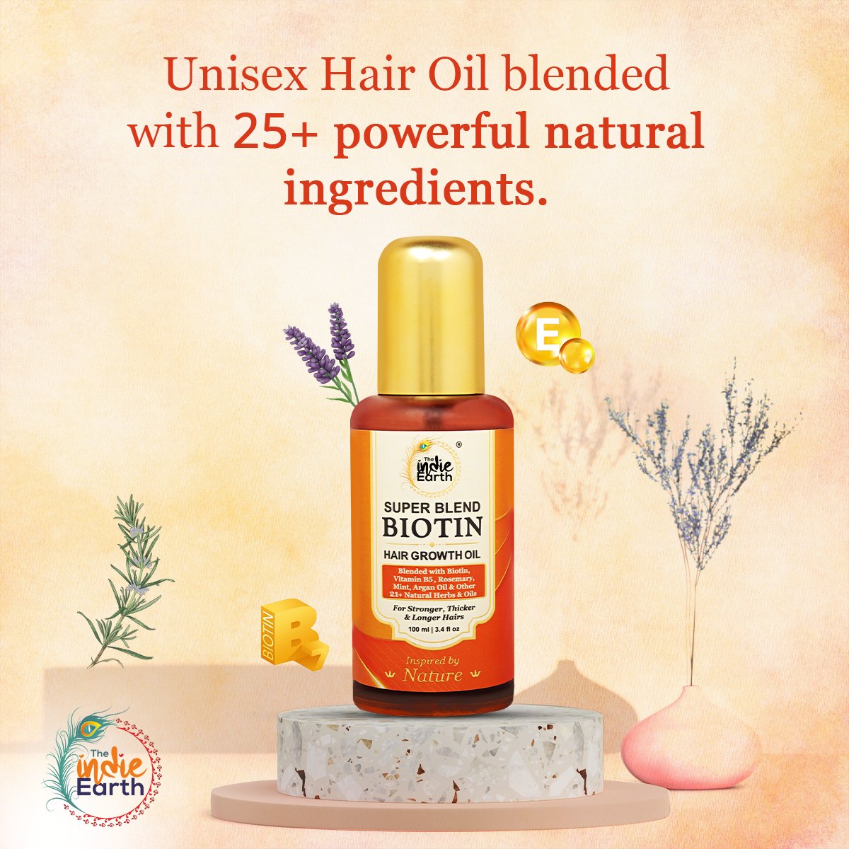 🛒 Shop Today : bit.ly/3rgGx4t
✨Biotin Hair oil can be used on any type of hair, be it curly, straight, textured, thick, thin, fine, coarse, colour treated, etc. Unisex Hair Oil blended with 25+ powerful natural ingredients.
#TheIndieEarth #Biotin #biotinhairoil