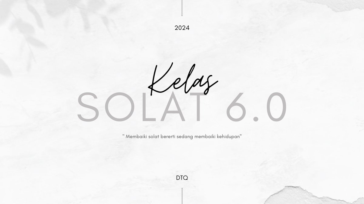 Muzuzxck's tweet photo. Kelas Solat akan kembali lagi. 

Insya Allah pendaftaran akan dibuka pada 18 April ini hingga 1 Mei. 

Sahabat-sahabat boleh baca perincian kelas ini dan jemput mendaftar nanti :) https://t.co/GGkakXON03