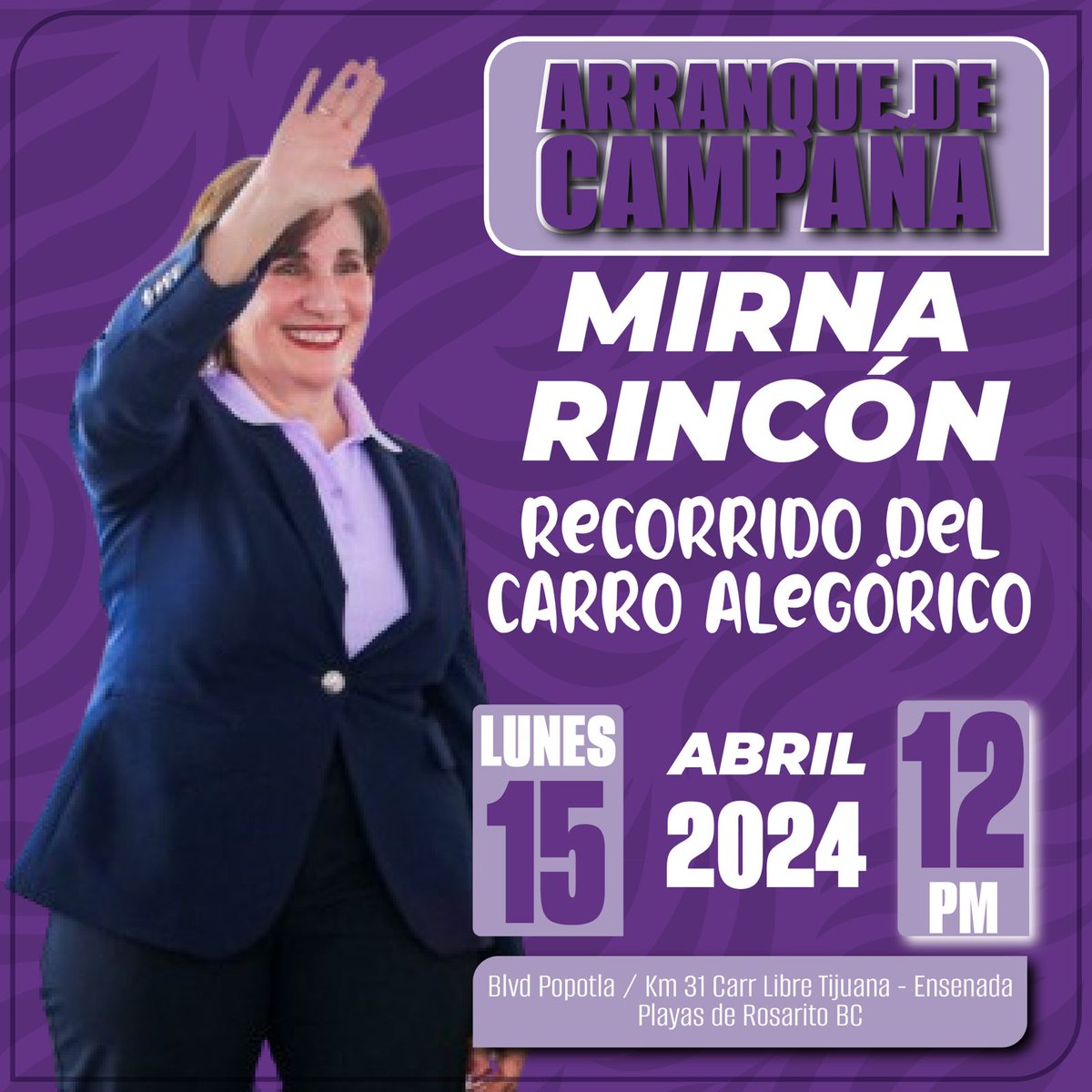 Mañana iniciamos la campaña por el <a href="/PESNacionalMX/">Partido Encuentro Solidario</a> #Rosarito #EnaMORADOSdeRosarito #Elecciones2024