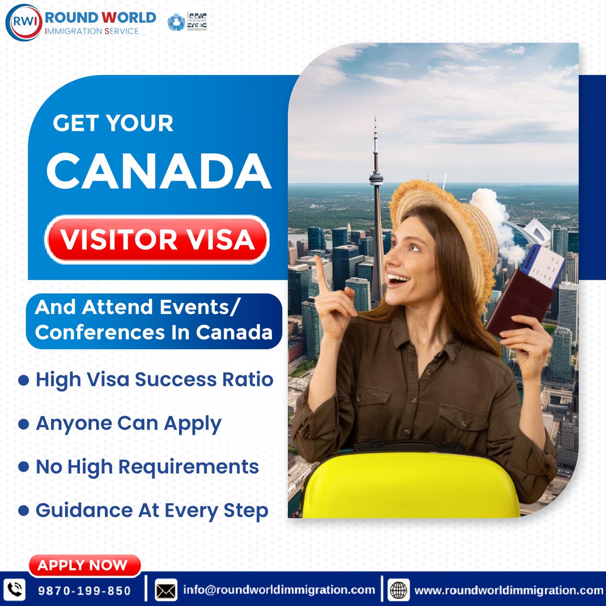 Dreaming of maple leaves and breathtaking landscapes? 🍁✨ Secure your Canadian adventure with a visitor visa today! Call Now - 98701 99850📲 #ExploreCanada #TravelVisa #AdventureAwaits #WelcomeToCanada