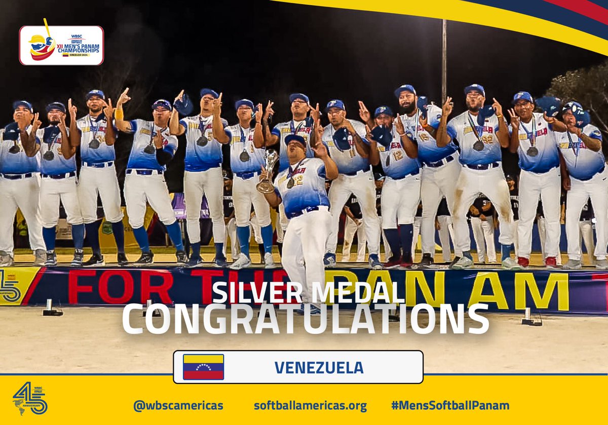 🥈VENEZUELA Congratulations on winning the Silver medal.