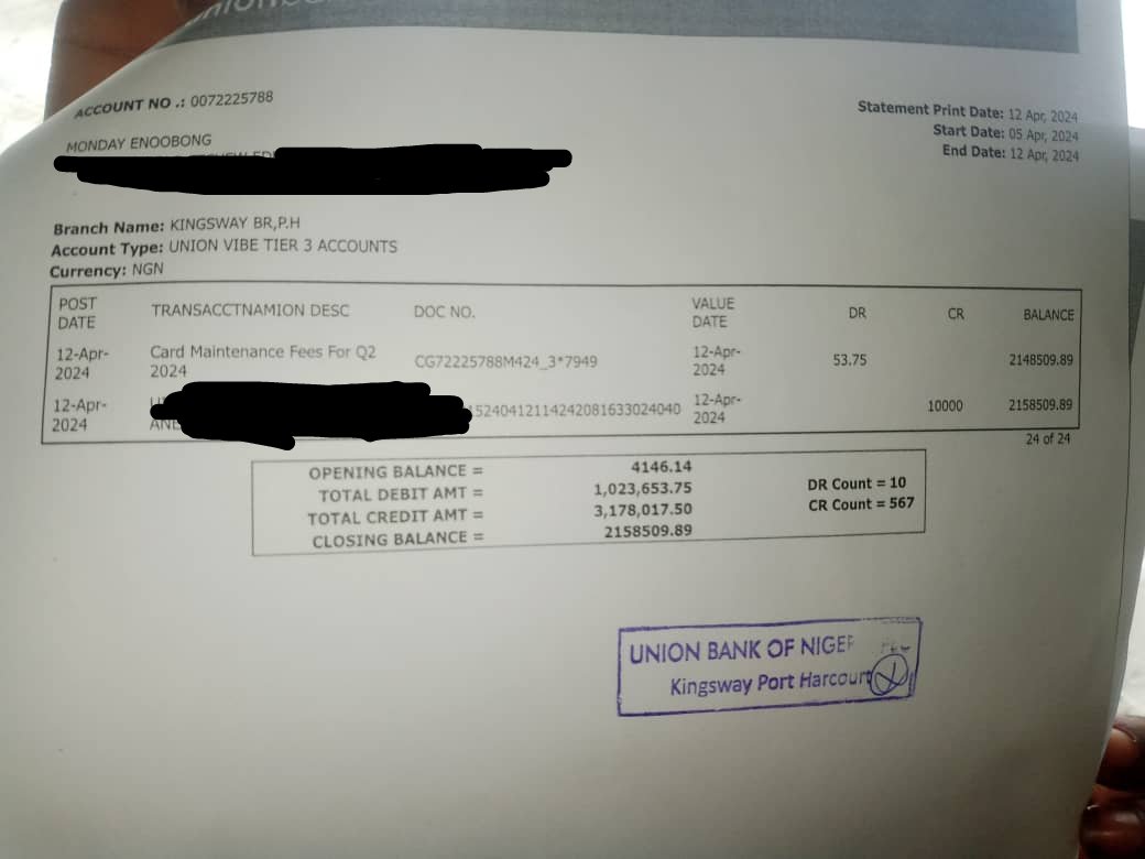 UPDATE ON THE BREAST CANCER PATIENT, WHOSE STORY I SHARED. We were able to raise 3.1 million naira out of the needed 4.5 million naira for her treatment, surgery and rent. She wasn't receiving alert, so i asked her to go get her statement of account for one week, so i could