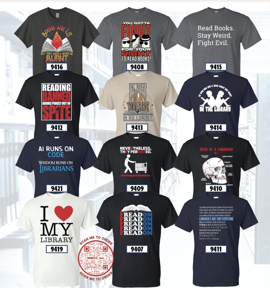 ❤️ Show your library love!
🌍 Speak the language of unity!
🧙‍♂️ Embrace your inner weirdness! 
📚 Celebrate the power of reading! 

... when you visit our #tla24 booth #1633 for library advocacy gear. 🛒📚🎽

Across from the café &amp; ALA <a href="/OIF/">ALA OIF</a> booth!