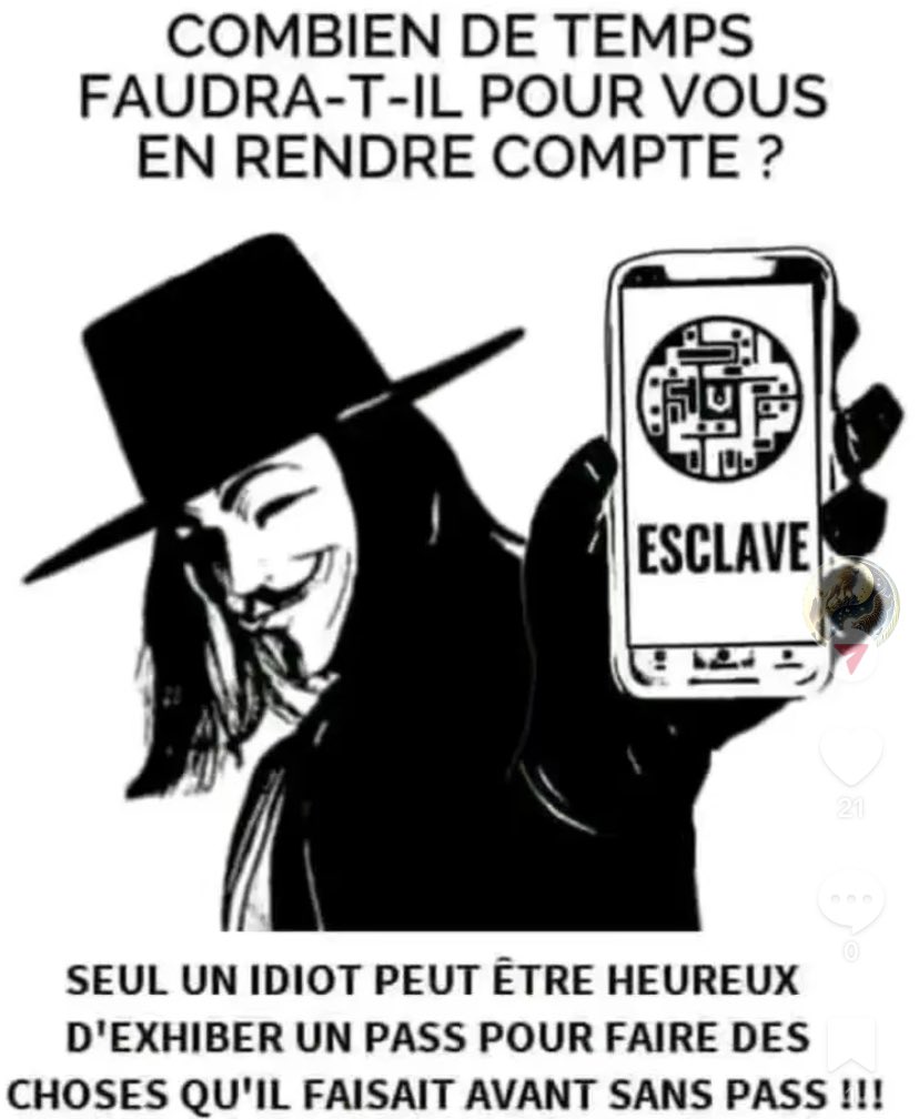 Désobéissance civile pour les QR code c’est la #Dictature qui prend place