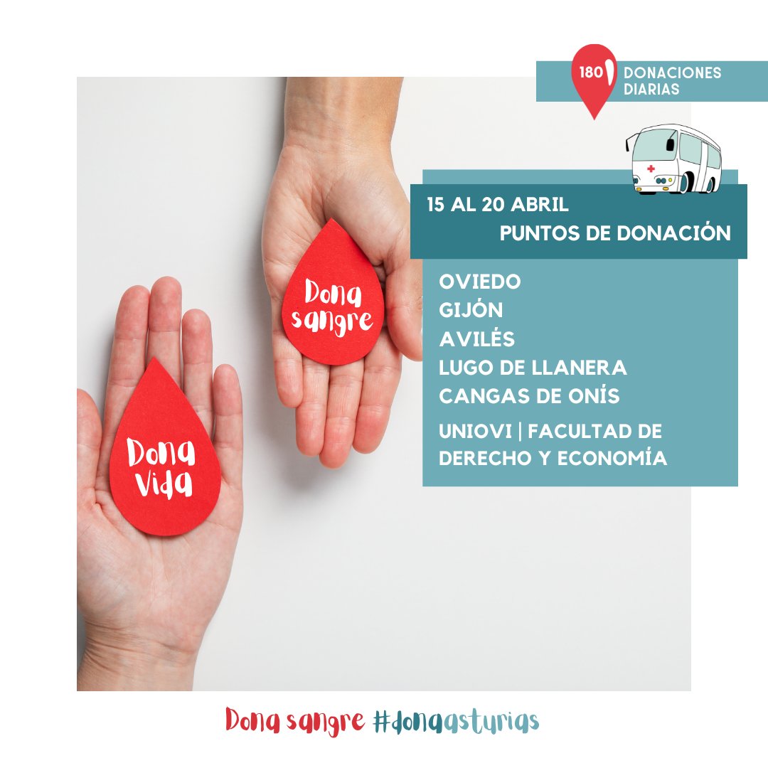 ¿La semana pasada no te pudiste acercar a donar? ¡No pasa nada! Nuestras #UnidadesMóviles vuelven a estar en marcha para estar más cerca de todos 💪 Consulta todas las ubicaciones y horarios en nuestra web 👉 ℹ bit.ly/3HPc95l #180DonacionesDiarias #DonaSangre #DonaVida