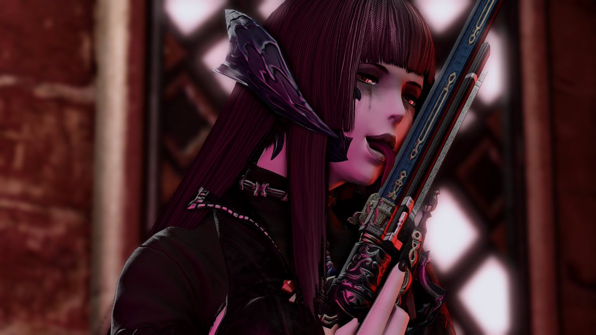 ⠀
⠀
⠀⠀             Like all good villainesses. . . 
I 𝙤𝙛 𝙘𝙤𝙪𝙧𝙨𝙚 lick my gun. 
The fear from my enemies taste delicious !

And yes, my tongue is forked. 
⠀
⠀