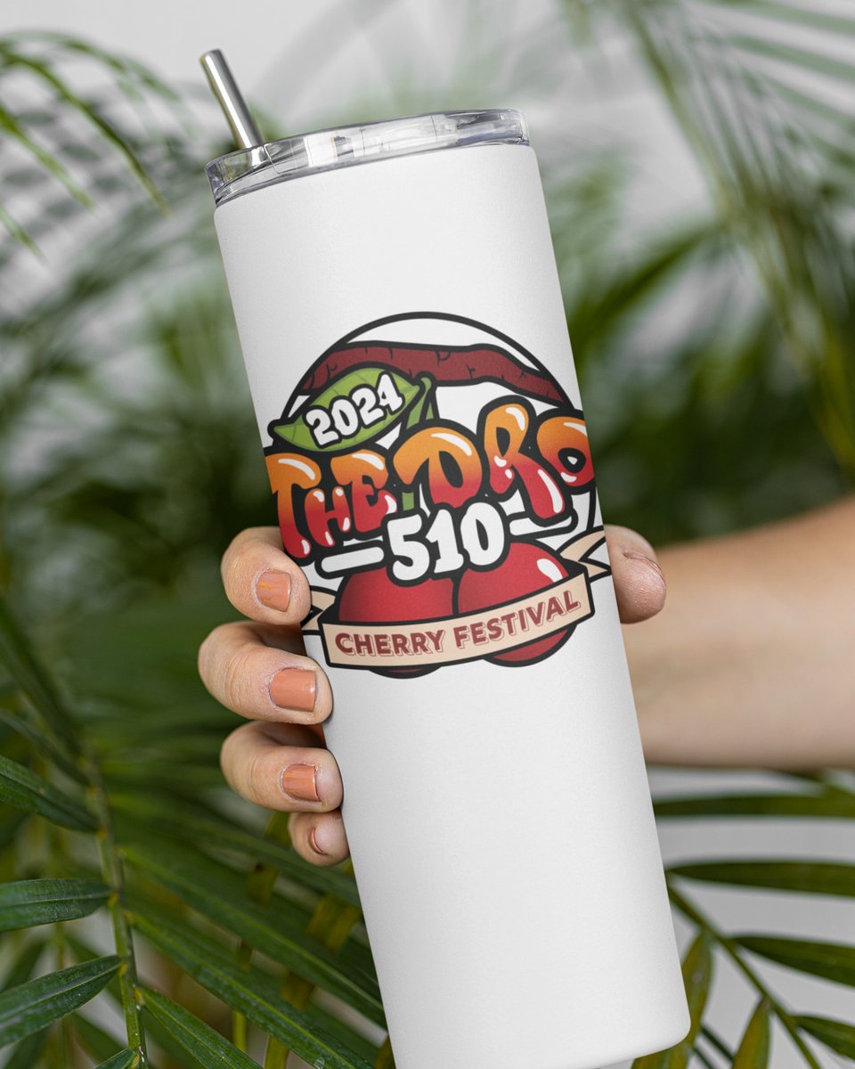 Pre order limited edition Cherry Festival tumblers and sip on something delicious at the June 1st Cherry Festival. Thedro510.com #cherryfestival #sanleandro