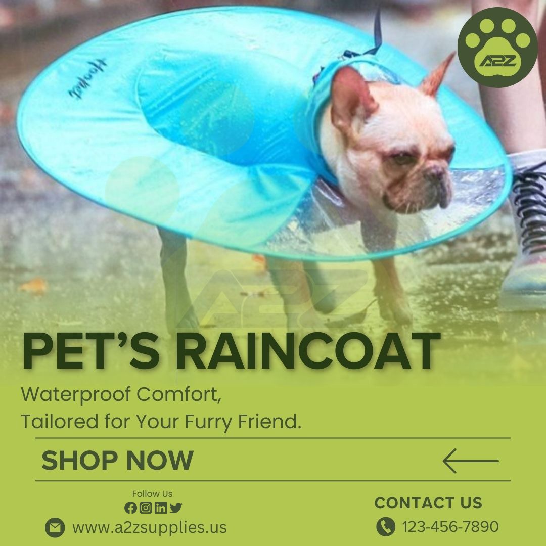 Pet’s Raincoat: Waterproof Comfort, Tailored for Your Furry Friend.
.
.
.
.
#RainyDayChic #petfashion #StayDryStayHappy  #shopnow #twitterpost #twittermarketing #twitterpage #twitterclaret.
