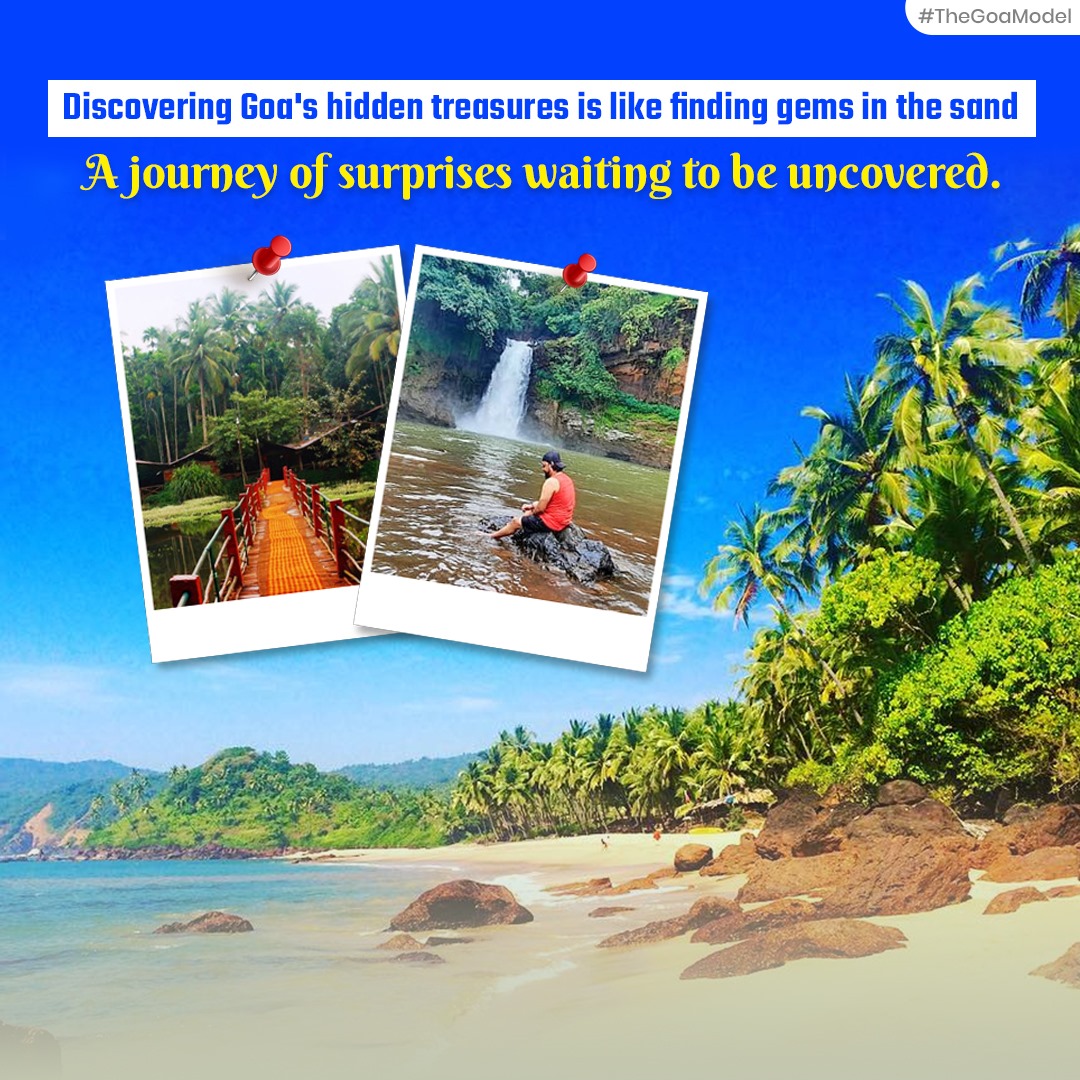 Discovering Goa's hidden treasures is like finding gems in the sand, a journey of surprises waiting to be uncovered.
#TheGoaModel
#HiddenTreasures #DiscoverGoa #UncoveringBeauty #HiddenGems #Exploration #TravelAdventure #CoastalDiscovery #CulturalDiscovery #NatureExploration