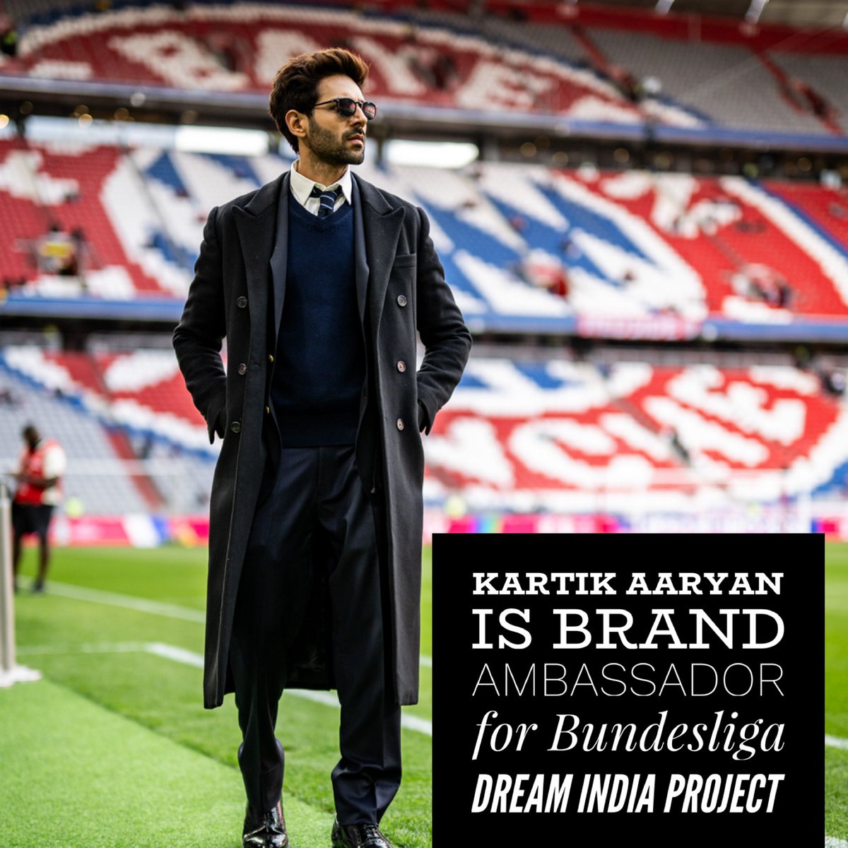 Another feather in #KartikAaryan’s cap He is now the brand ambassador for Bundesliga Dream India project. He will work with the DFL Deutsche Fußball Liga on the promotion and development of young Indian football talent.