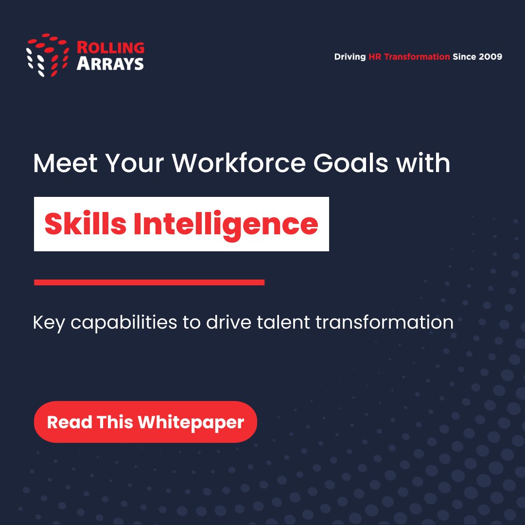 Discover the game-changing impact of #SkillsIntelligence Platforms! 
👉 rollingarrays.com/whitepapers/to… 

Learn how these tools revolutionize HR, empower employees. 

#HRTransformation #EmployeeDevelopment #AIinHR #FutureOfWork #SkillGapAnalysis #HRInsights #RollingArrays