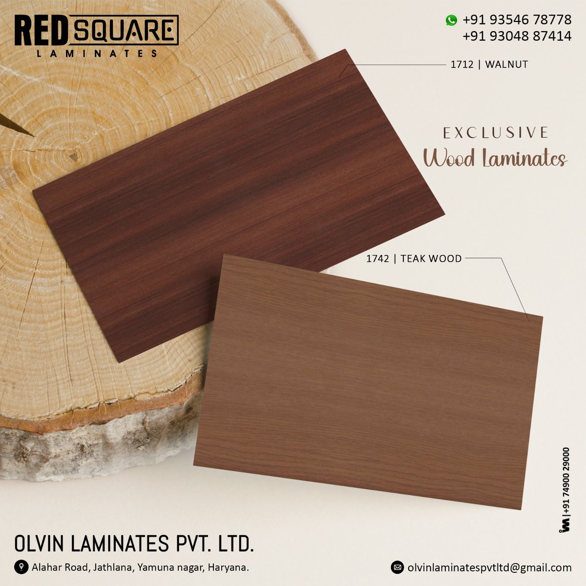 ibais_wooden's tweet photo. OLVIN LAMINATES PVT. LTD-YAMUNA NAGAR
For enquiry via WhatsApp click:
https://t.co/2nZ5B9Lcgj
Mr. Avinash Goel:+91 9354678778
#woodlaminates #laminatemanufacturer #paperlaminates #premiumwoodlaminate #redsquarelam #olvinlaminates #laminates #woodinterior #wood
.
@ibais_wooden https://t.co/zpRDgNYR7X