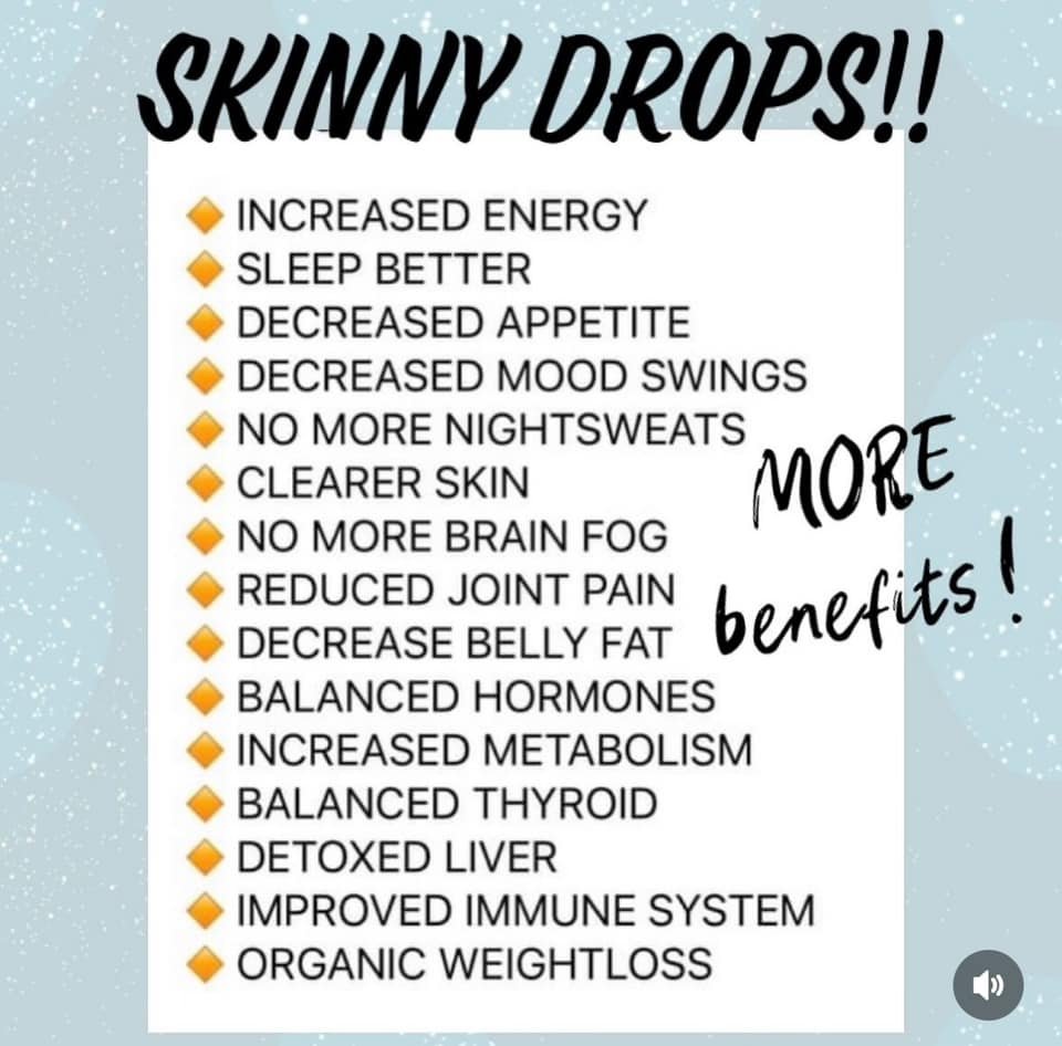 Skinny Drops Benefits 📷
#balanceiskey #healthybody #organic #weightlosstransformation
ineedskinnydrops.com