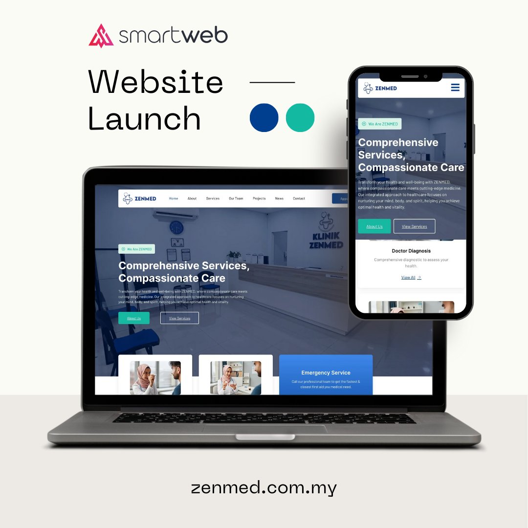 We're excited to announce the launch of our latest website project for Klinik ZENMED!

Visit to see our work in action.
vbt.io/goto/7V8r

Check our portfolio page.
vbt.io/goto/7V8s

Follow us for more inspiring projects.

#smartweb #WebsiteLaunch