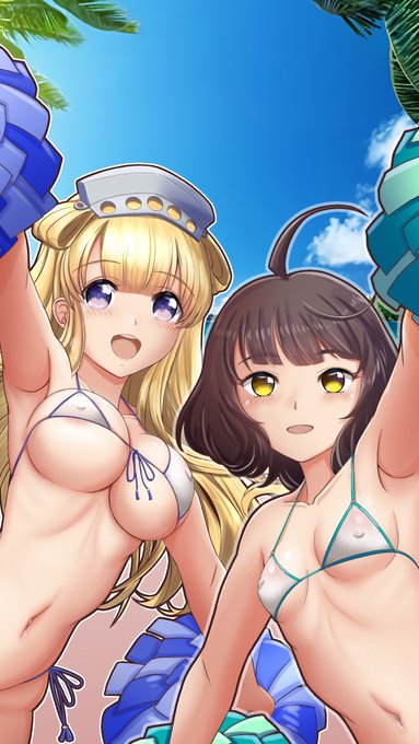 #気温が高いので気が早いが水着絵が見たい 