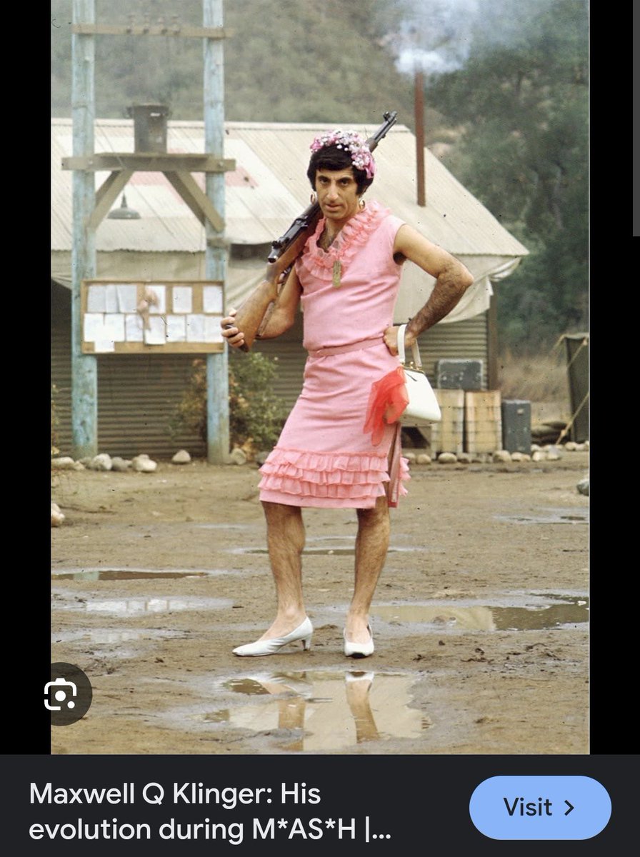 Who knew MASH's Klinger was a self fulfilling prophecy?