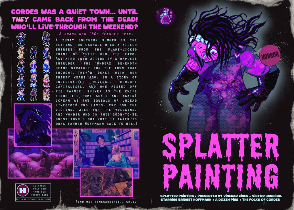 vinegarzines's tweet photo. #Horror fanatics - especially those who never left the 80s - have you read Splatter Painting?

Leftover sales open Friday 19th April. We've got limited zines and previously unreleased📼 VHS CHARMS! 📼

#WorldArtDay #worldartday2024 #HorrorFamily #slasher #originalart #HorrorArt https://t.co/RS15Avop1D