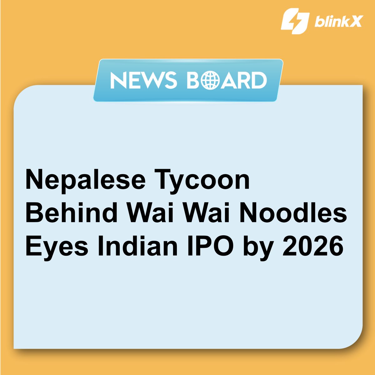 While preparing for the IPO, CG Foods India is strategically expanding its market share and product portfolio. The company intends to acquire smaller firms specializing in seasonings, dips, or ketchups to strengthen its offerings.

#waiwai #noodles #food #CGFoods #stocks